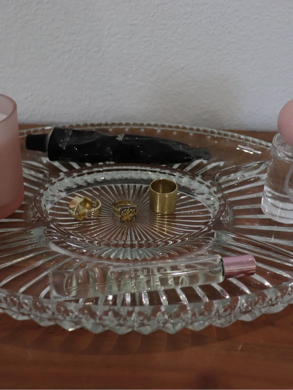 Glass Trinket/Serving tray